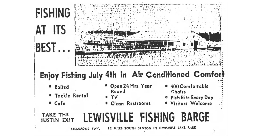 July 4 Fishing Barge ad