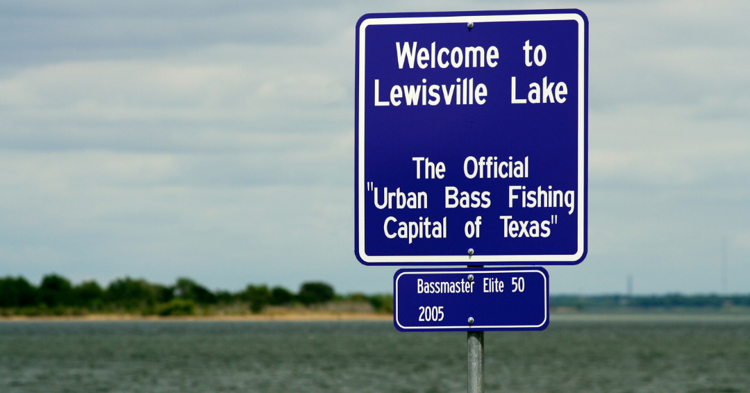 urban bass fishing sign