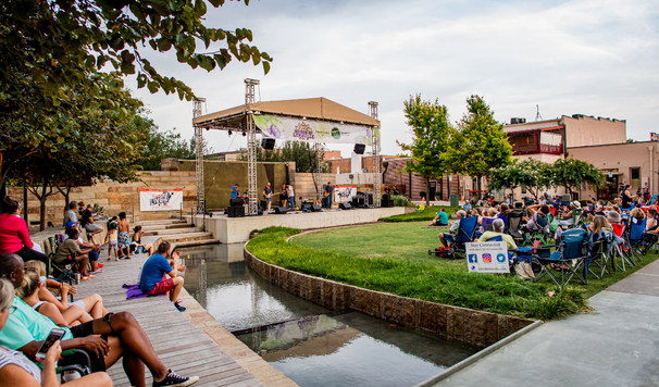 Wayne Ferguson Plaza stage and lower bowl