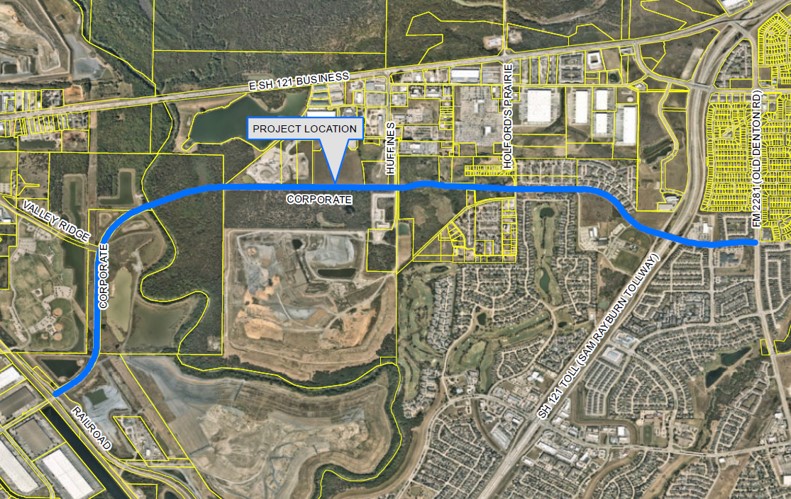 Corporate Drive Supplemental Funding map image