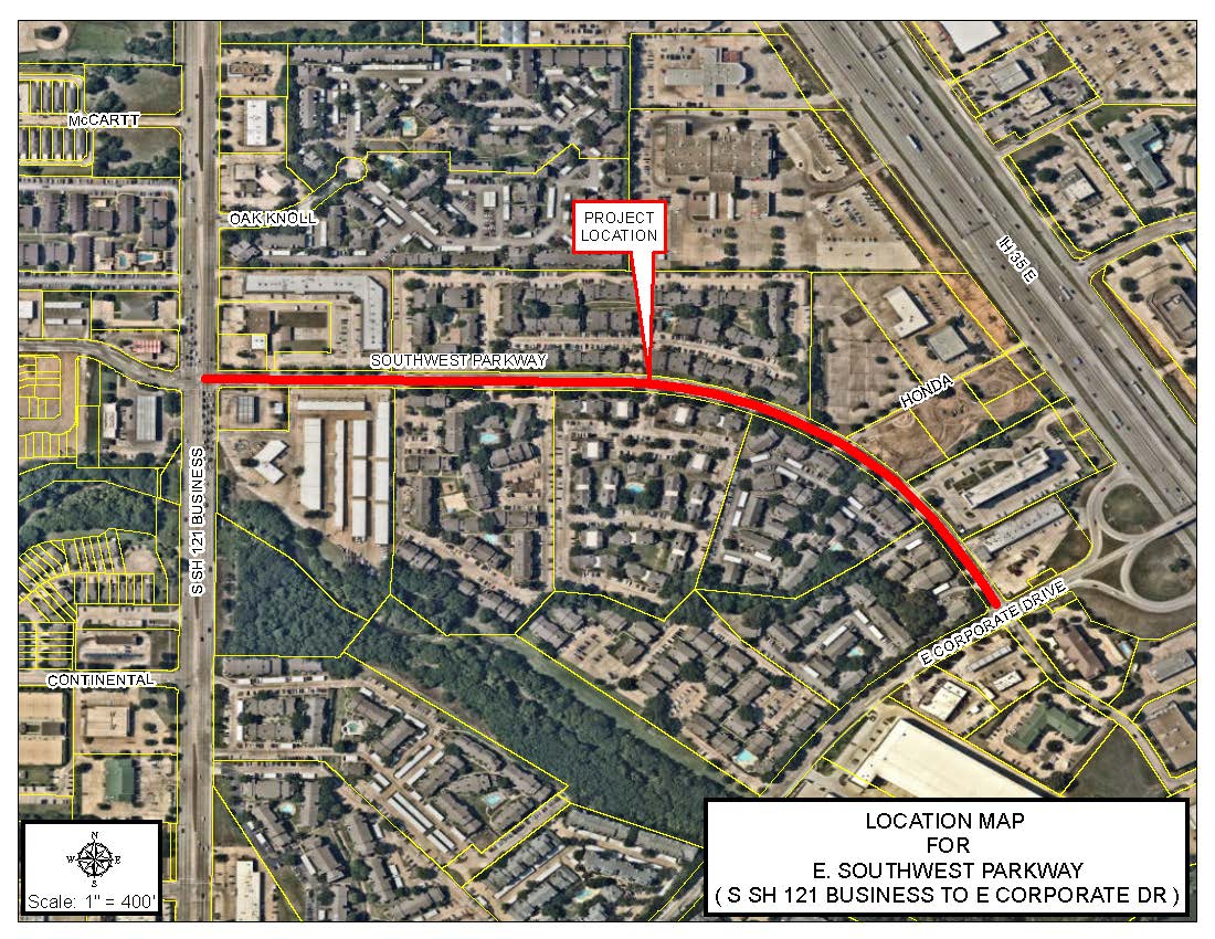 Southwest Parkway - Map - 2023.08.23