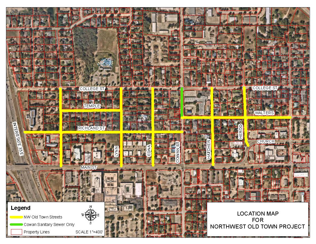 Northwest Old Town Location Map