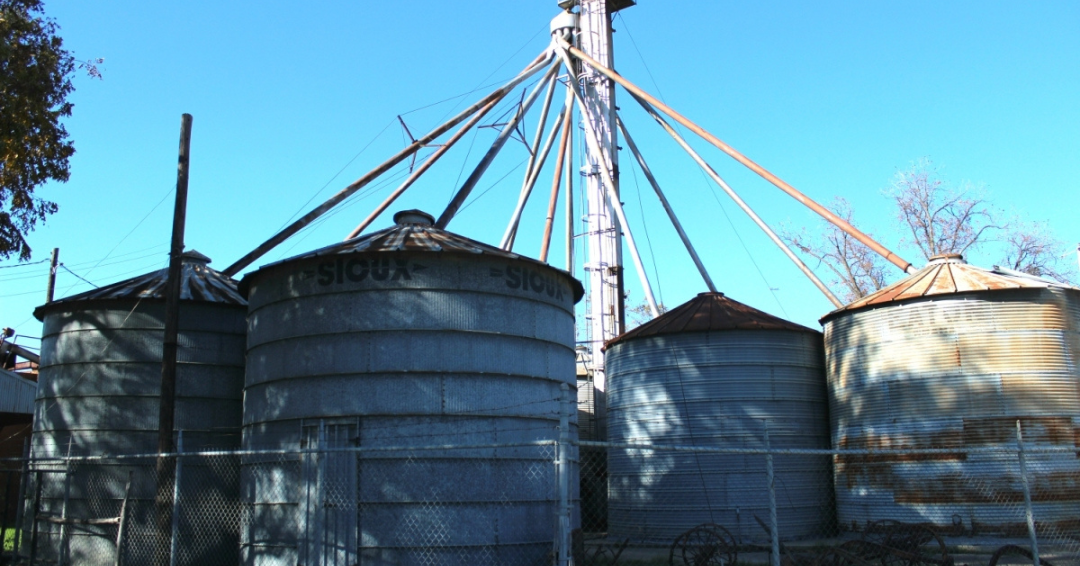 2016 Lewisville Feed Mill grain silos closed up