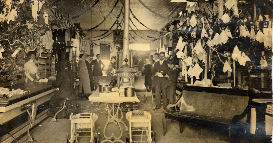 1915c Cobb's Dry Goods interior