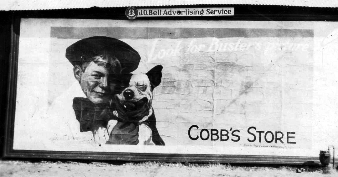 1926 Cobb's Store advertising sign